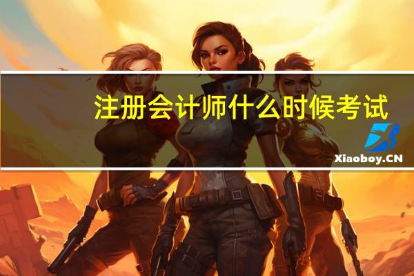 注册会计师什么时候考试