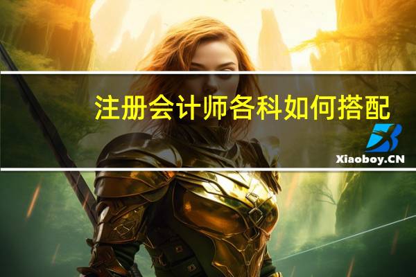 注册会计师各科如何搭配