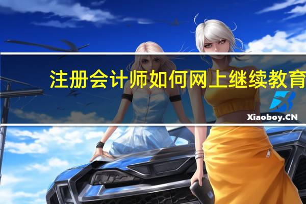 注册会计师如何网上继续教育