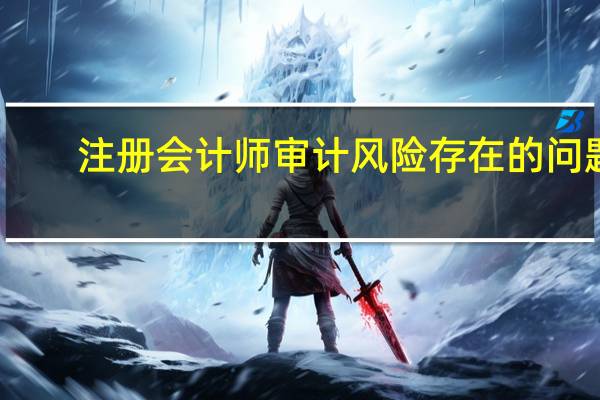注册会计师审计风险存在的问题