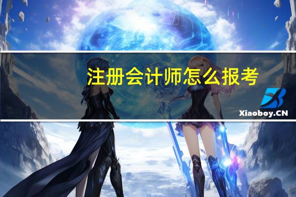 注册会计师怎么报考