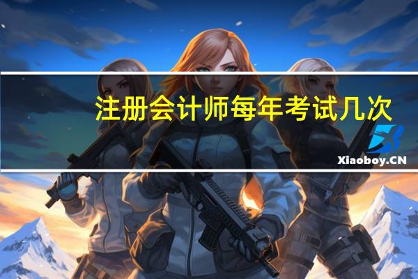 注册会计师每年考试几次