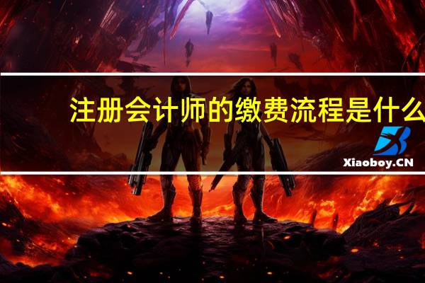注册会计师的缴费流程是什么