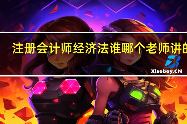 注册会计师经济法谁哪个老师讲的好