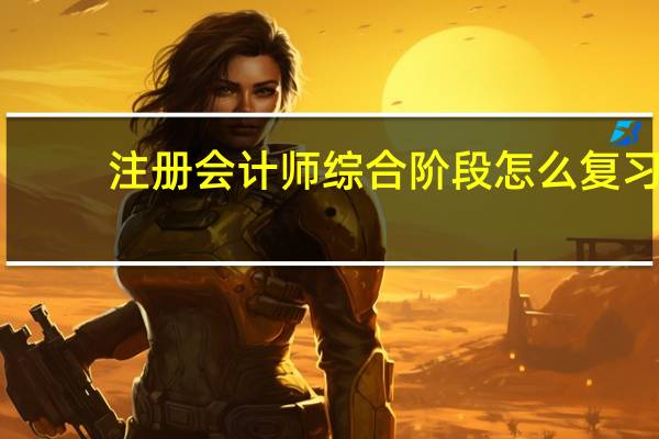 注册会计师综合阶段怎么复习