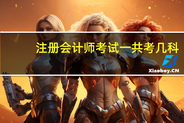 注册会计师考试一共考几科