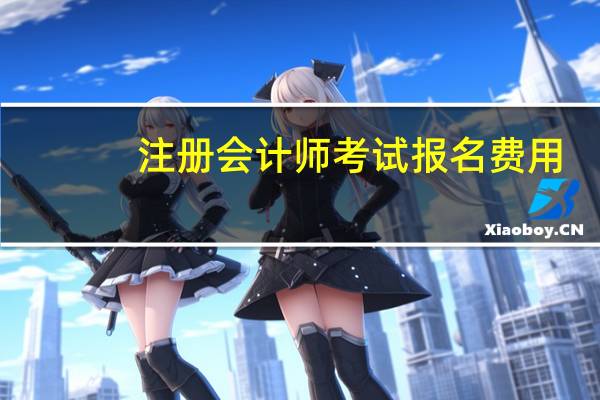 注册会计师考试报名费用