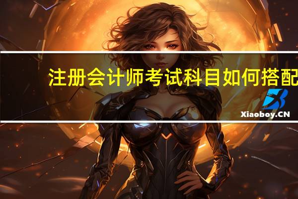 注册会计师考试科目如何搭配