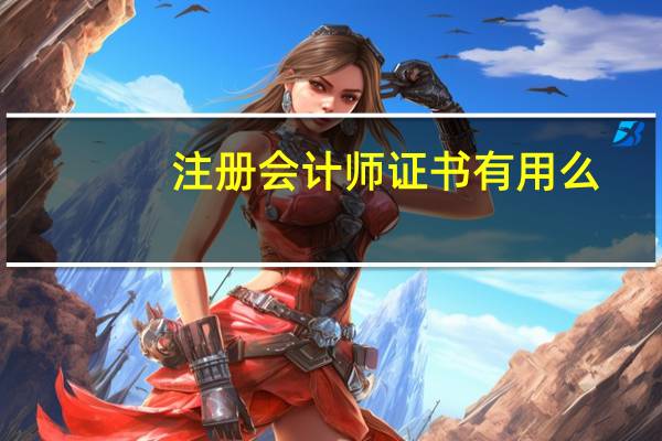 注册会计师证书有用么