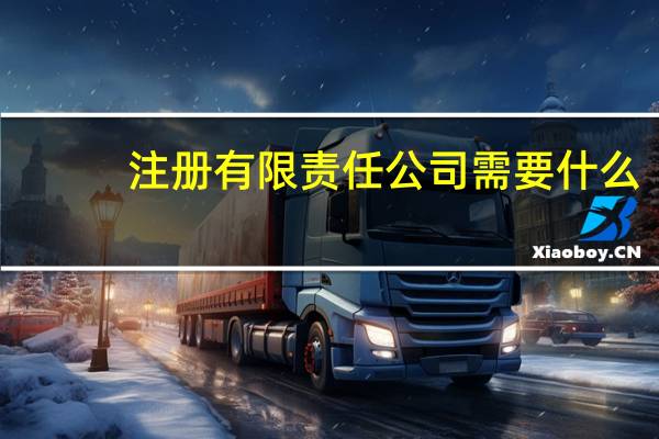 注册有限责任公司需要什么（注册有限责任公司需要什么资料）