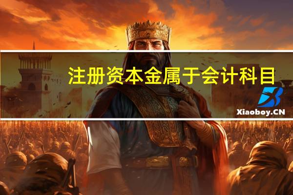 注册资本金属于会计科目