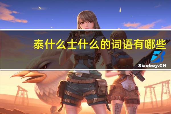 泰什么士什么的词语有哪些?