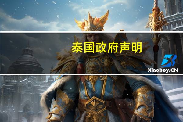 泰国政府声明：泰国计划在2024财年增加3.48万亿泰铢的支出