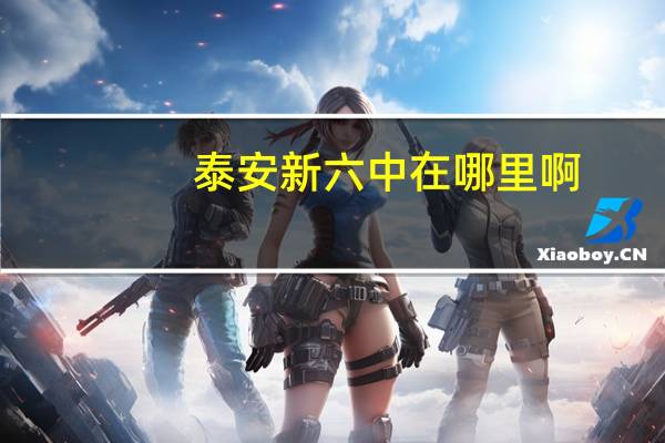 泰安新六中在哪里啊