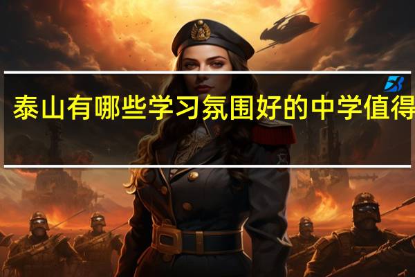 泰山有哪些学习氛围好的中学值得推荐