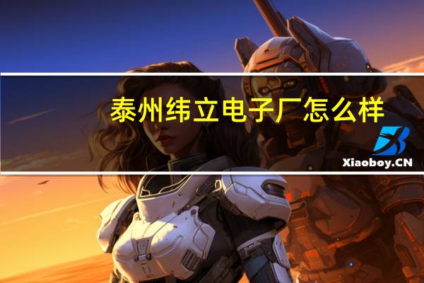 泰州纬立电子厂怎么样