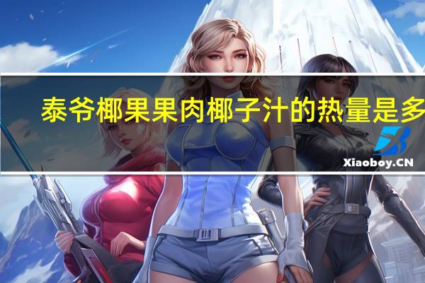 泰爷 椰果果肉椰子汁的热量是多少