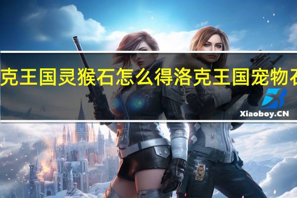 洛克王国灵猴石怎么得 洛克王国宠物石怎么得