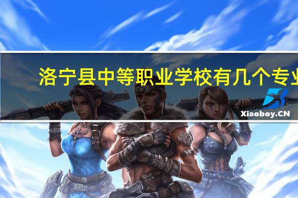 洛宁县中等职业学校有几个专业