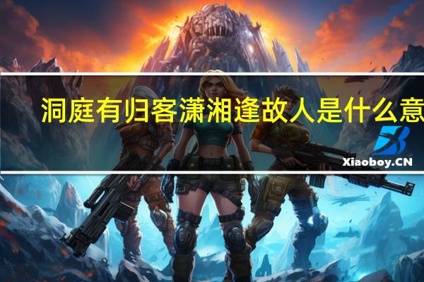 洞庭有归客潇湘逢故人是什么意思