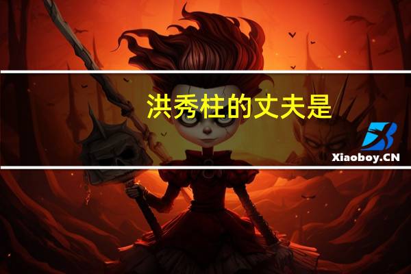 洪秀柱的丈夫是