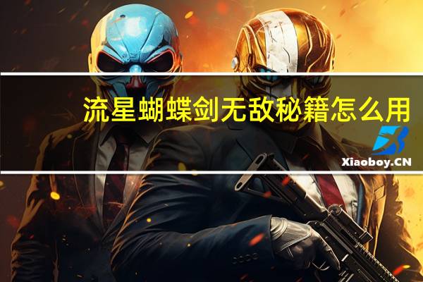 流星蝴蝶剑无敌秘籍怎么用（流星蝴蝶剑无敌秘籍）