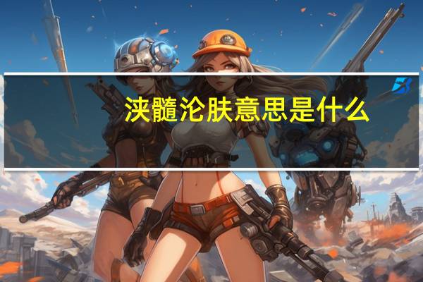 浃髓沦肤意思是什么