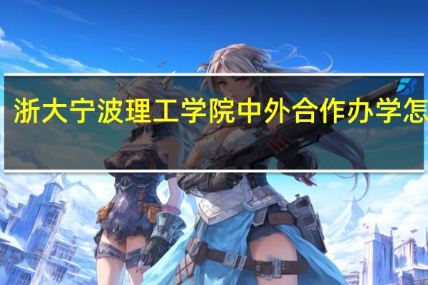 浙大宁波理工学院中外合作办学怎么样