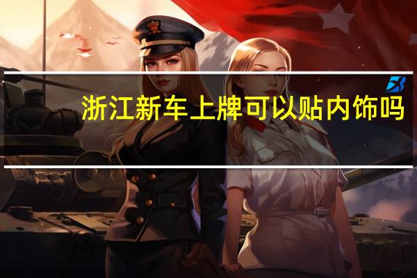 浙江新车上牌可以贴内饰吗