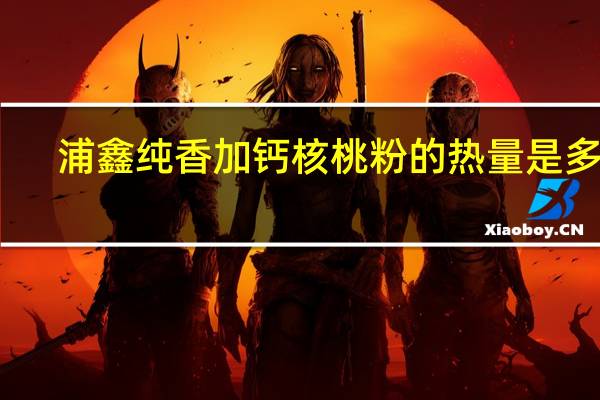 浦鑫 纯香加钙核桃粉的热量是多少