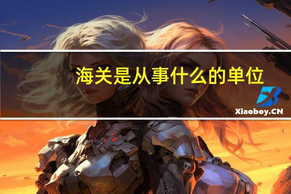 海关是从事什么的单位