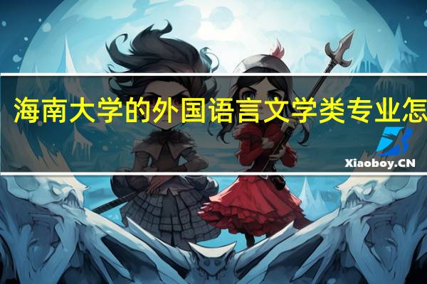 海南大学的外国语言文学类专业怎么样