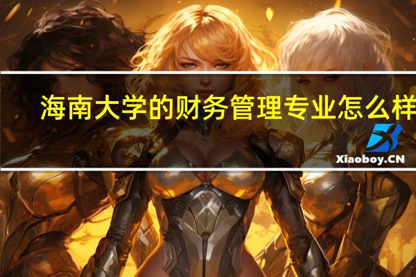 海南大学的财务管理专业怎么样啊