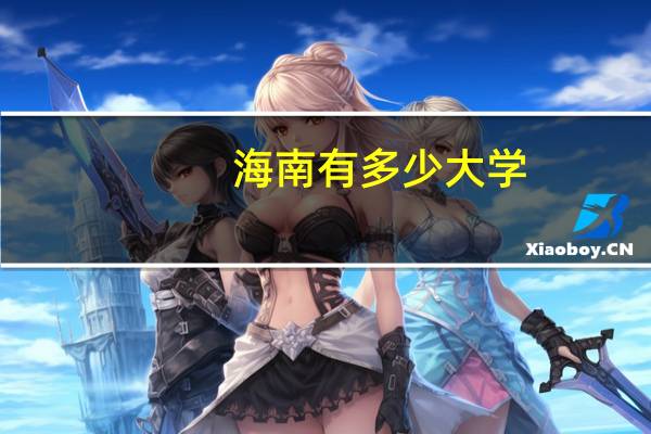海南有多少大学