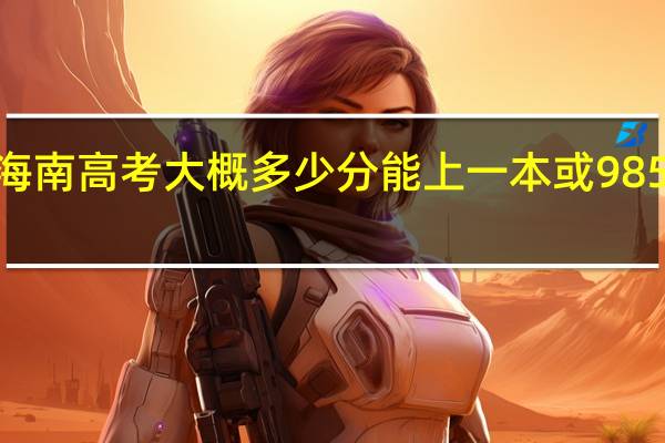 海南高考大概多少分能上一本或985或211