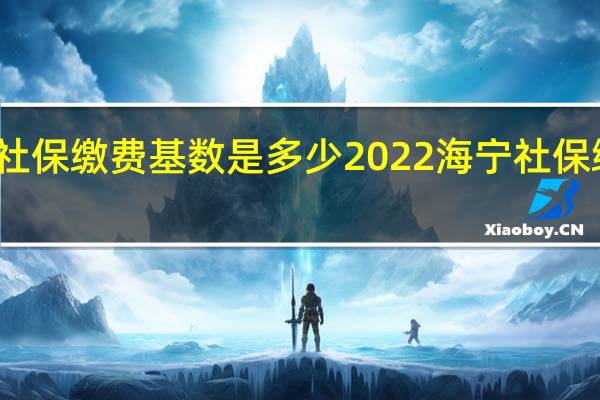 海宁单位社保缴费基数是多少 2022海宁社保缴费比例一览表