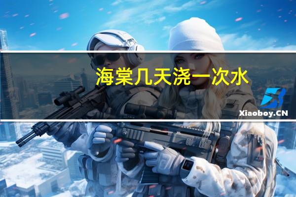 海棠几天浇一次水