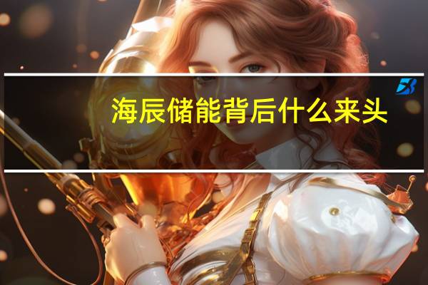 海辰储能背后什么来头