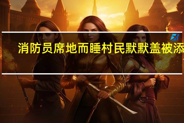 消防员席地而睡村民默默盖被添柴