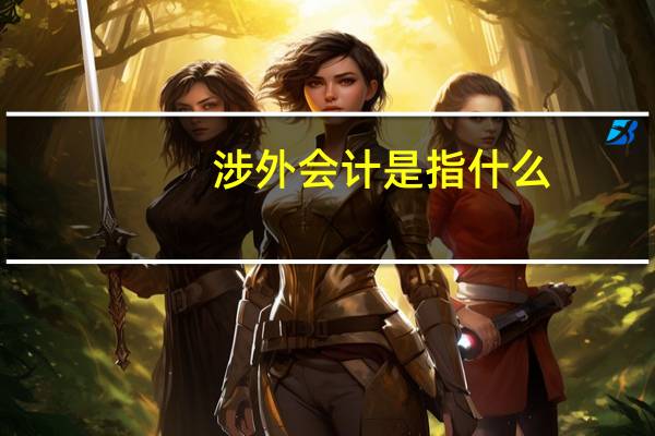 涉外会计是指什么
