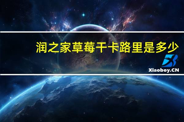 润之家 草莓干卡路里是多少