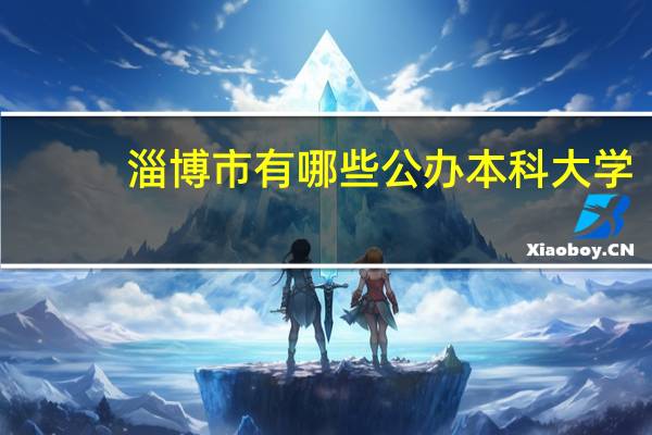 淄博市有哪些公办本科大学