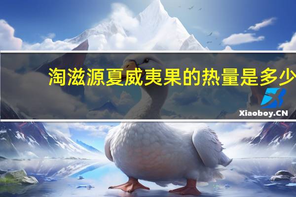 淘滋源 夏威夷果的热量是多少