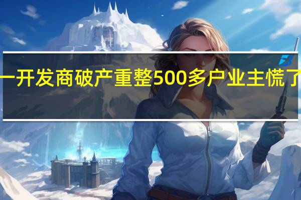 深圳一开发商破产重整500多户业主慌了有人买成4.6万一平