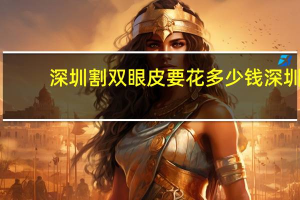 深圳割双眼皮要花多少钱 深圳割双眼皮哪个医院最好
