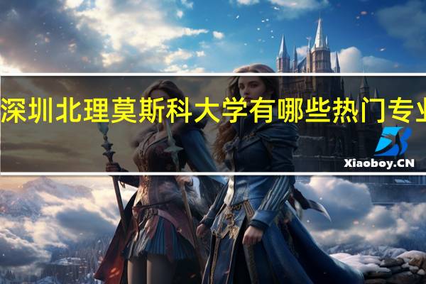 深圳北理莫斯科大学有哪些热门专业推荐