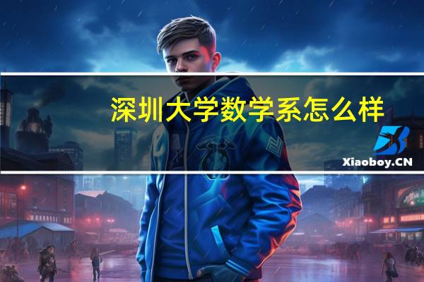 深圳大学数学系怎么样