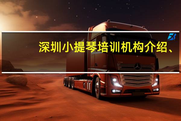 深圳小提琴培训机构介绍、