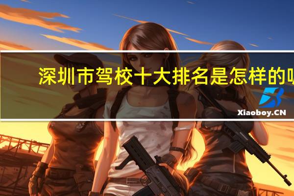 深圳市驾校十大排名是怎样的呢