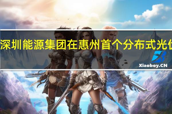 深圳港集团与深圳能源集团在惠州首个分布式光伏合作项目并网发电